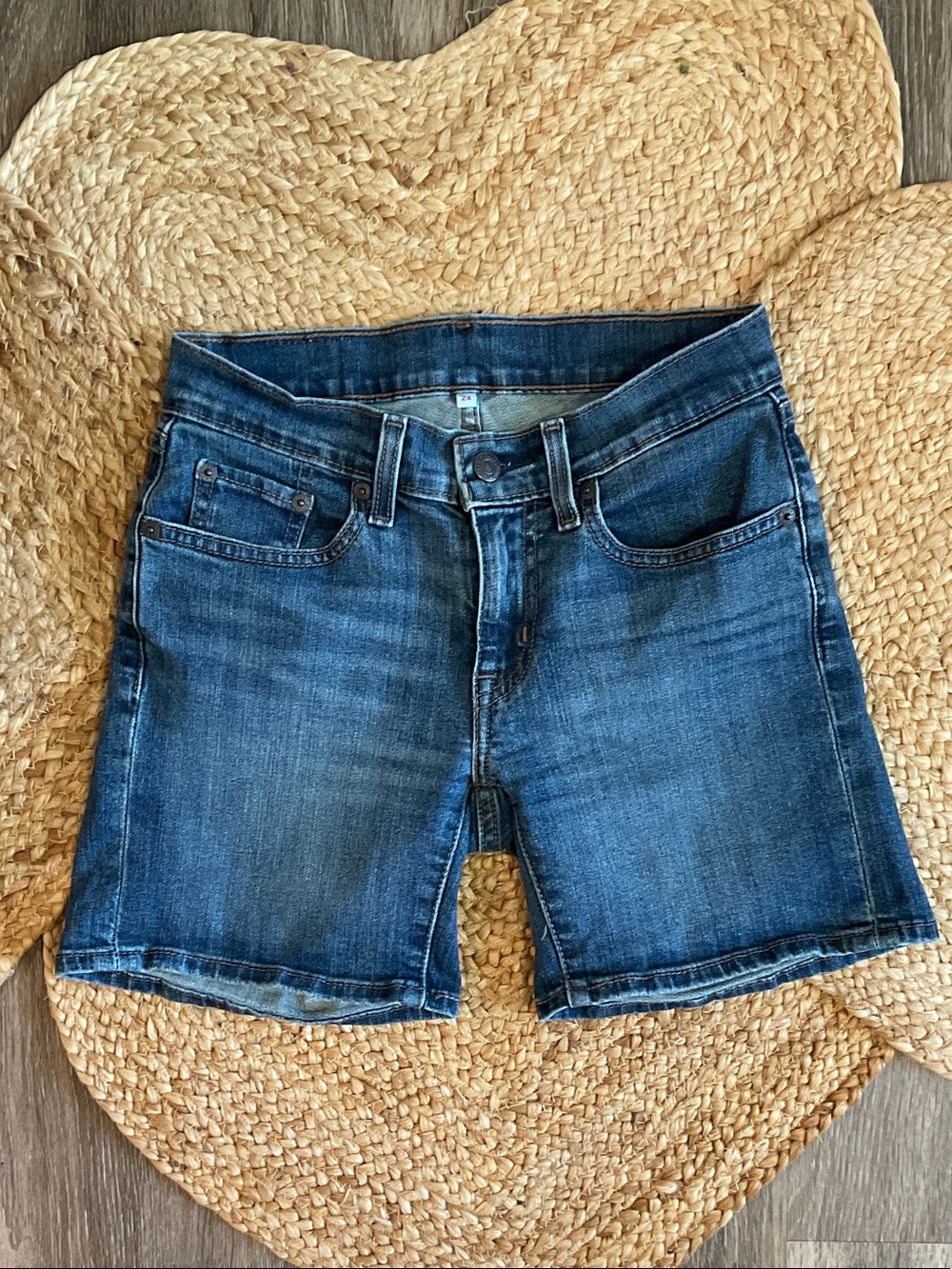 Levi's Dark Blue Denim Jean Shorts